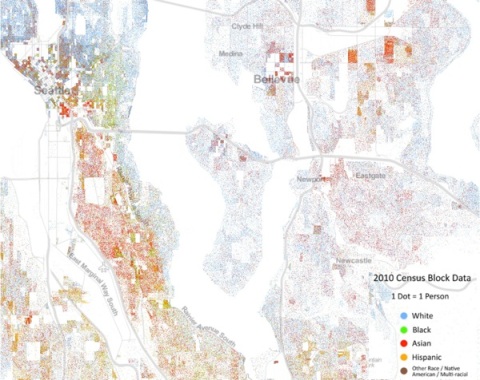 2010 Census Seattle Eastside by Race